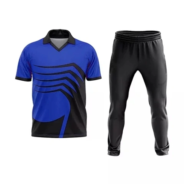 Blackbird Cricket Jersey Set - Blue, Regular, XXL