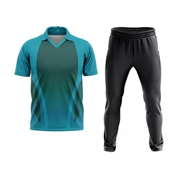 Blackbird Cricket Jersey Set - Teal, Regular, XL