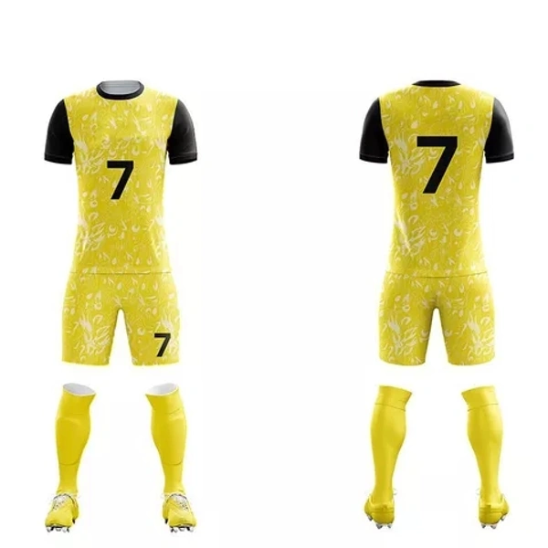 Blackbird Soccer Jersey Set - Yellow, Regular, S