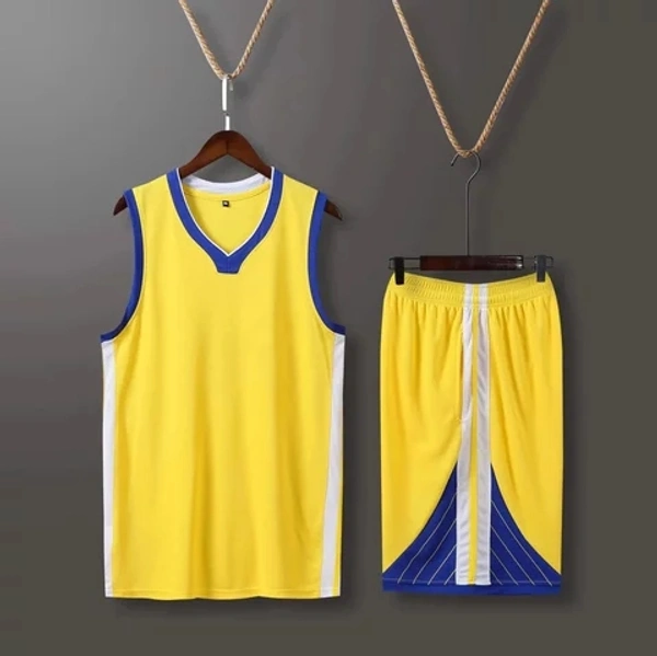 Blackbird Basketball Jersey Set - Yellow, Regular, S