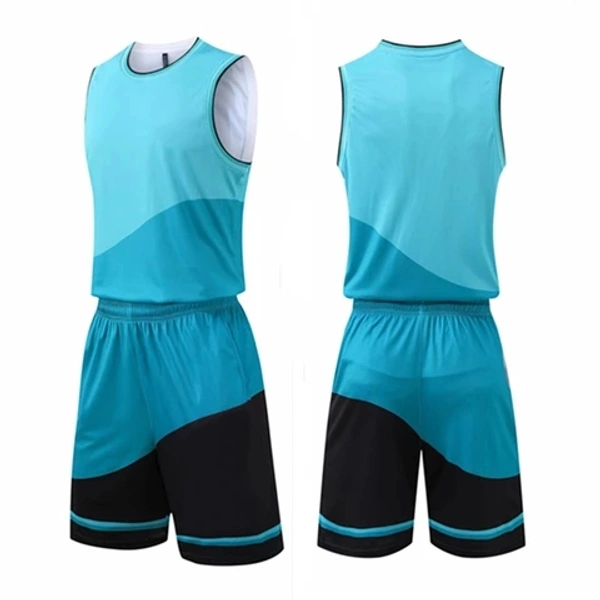 Blackbird Basketball Jersey Set - Cyan Aqua, Regular, L