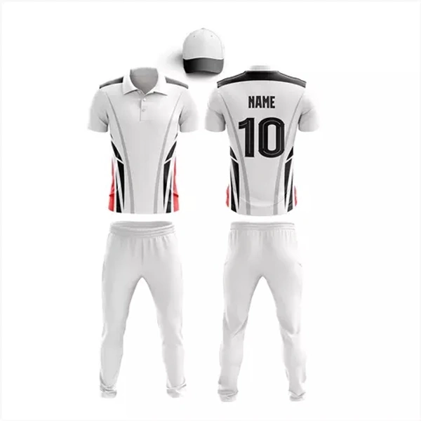 Blackbird Cricket Jersey Set - White, Regular, S