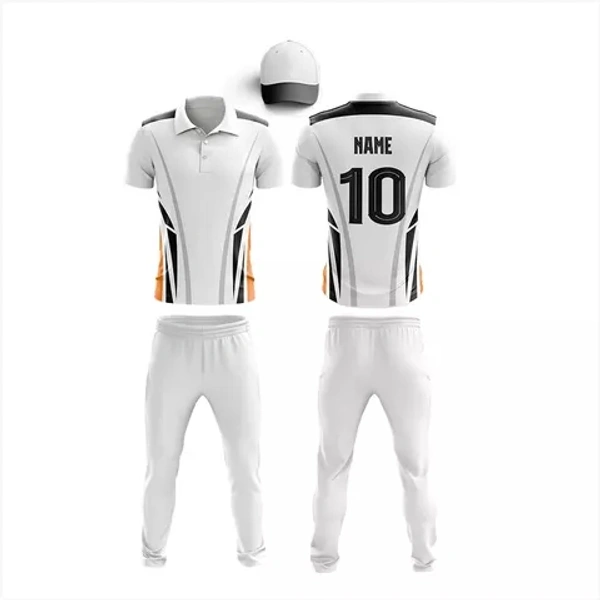 Blackbird Cricket Jersey Set - White, Regular, XL