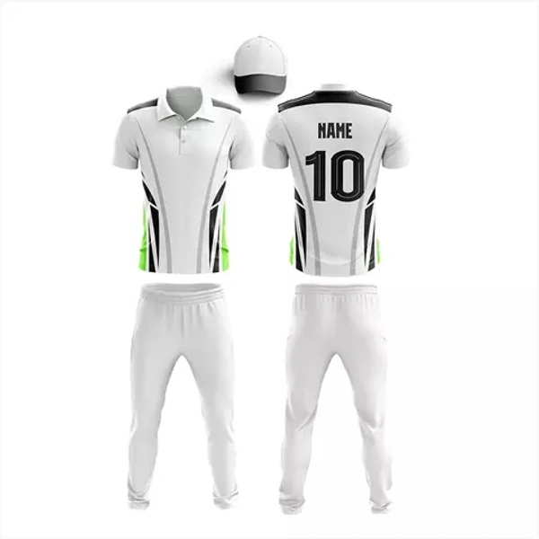 Blackbird Cricket Jersey Set - White, Regular, XL