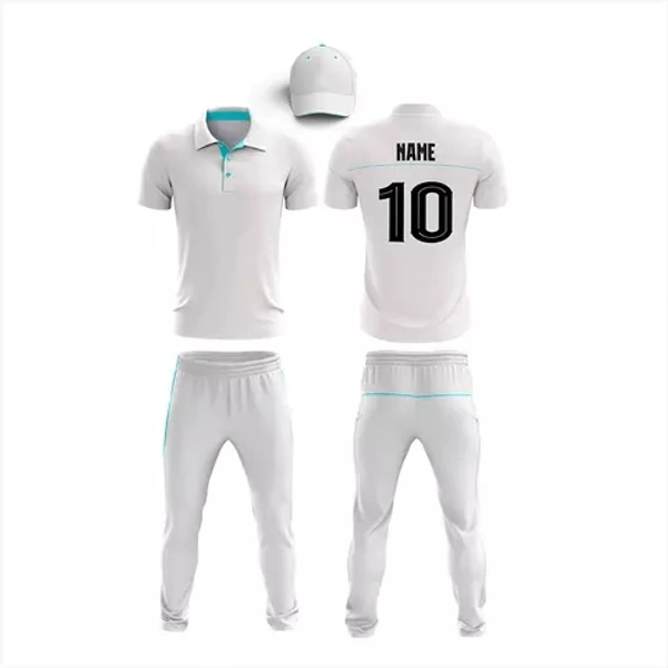 Blackbird Cricket Jersey Set - White, Regular, L