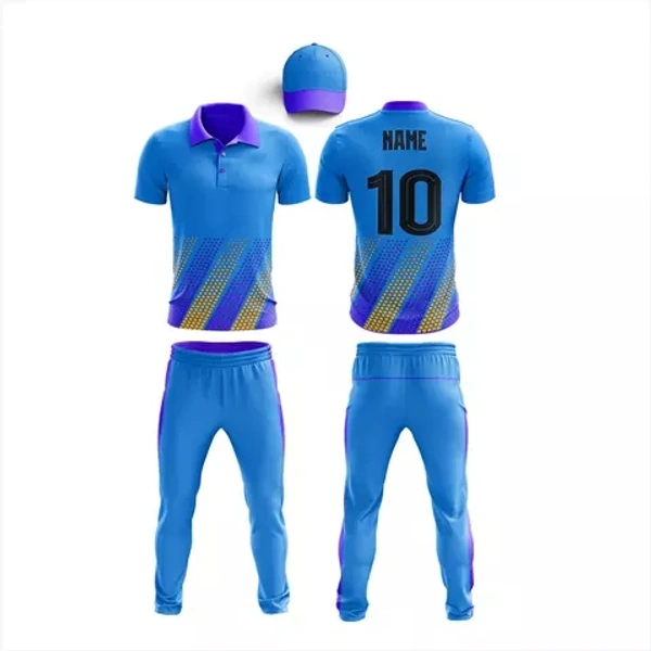 Blackbird Cricket Jersey Set - Blue, Regular, XL