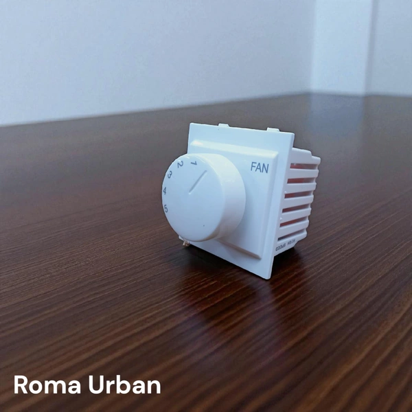 ROMA URBAN 100 WATT STEP FAN REGULATOR , 2M ( WHITE )