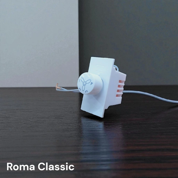 ROMA CLASSIC FAN STEP REGULATOR TINY EME 100W, 1M ( WHITE )