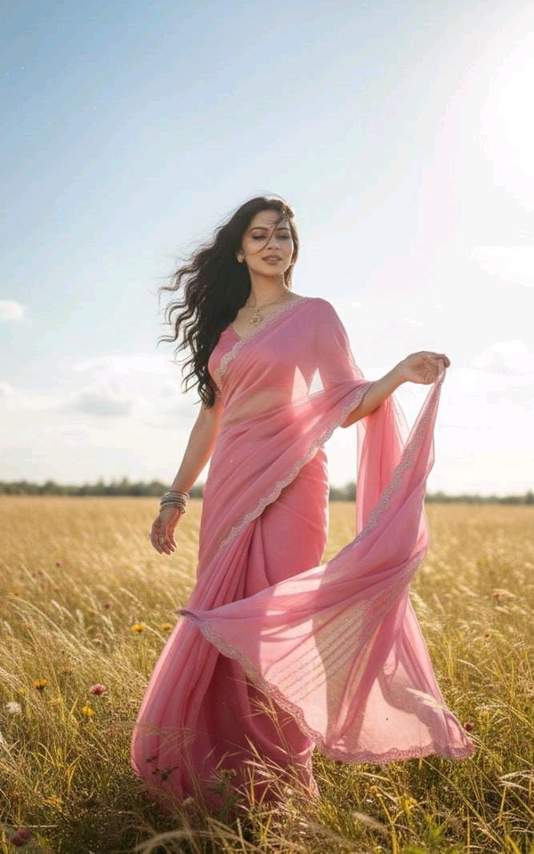 Rose Petal Grace Saree