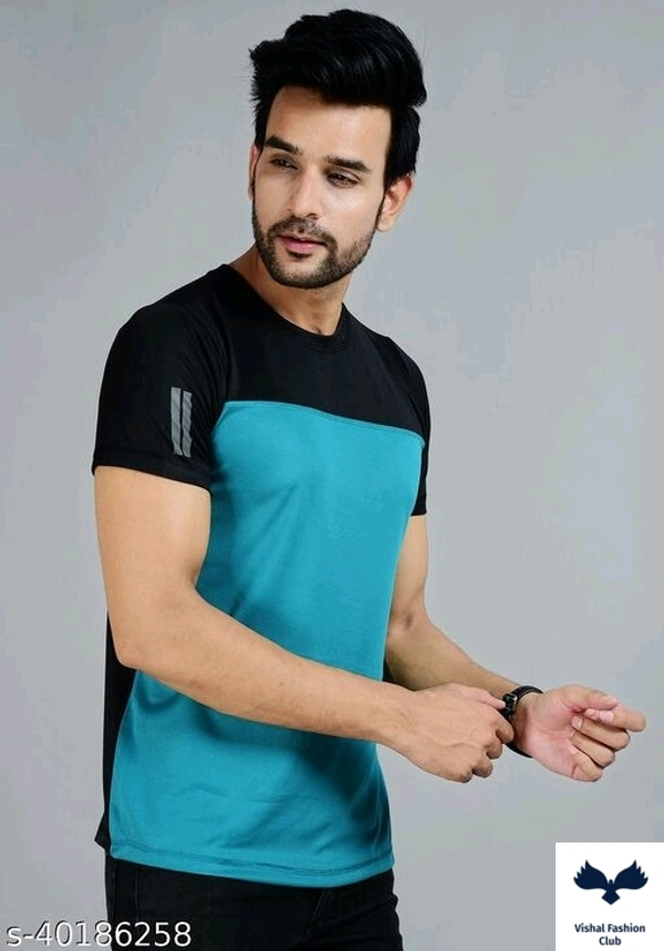 Half Sleeves Designers Sport GYM T-shirt - L