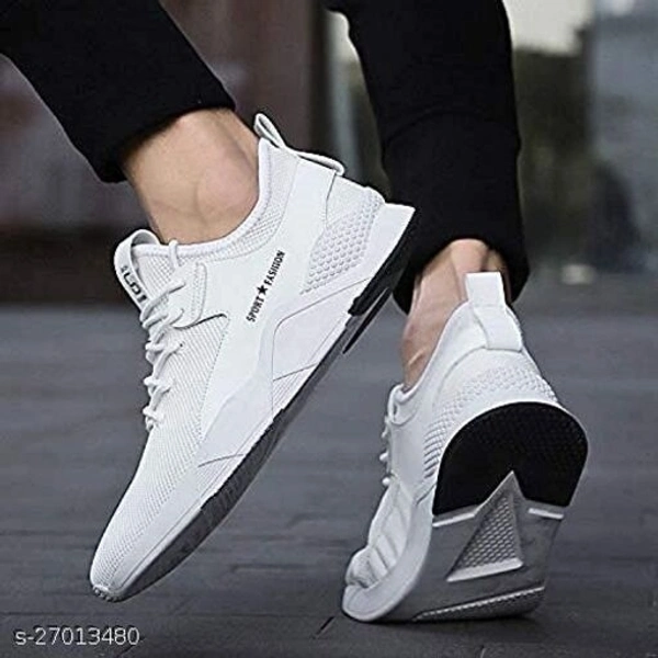Styles Men Track Shoes White - 8