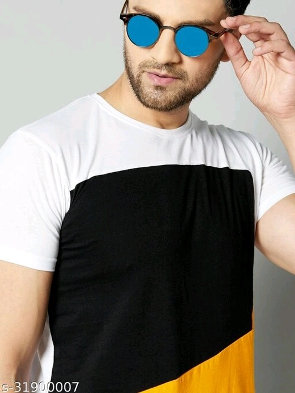 White Man Trendy Round Neck T-shirt - S