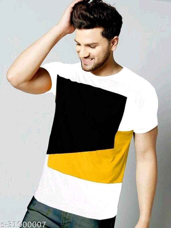 White Man Trendy Round Neck T-shirt - M