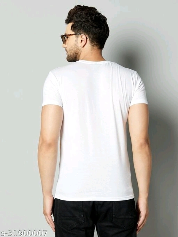 White Man Trendy Round Neck T-shirt - M