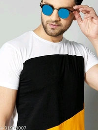 White Man Trendy Round Neck T-shirt - M