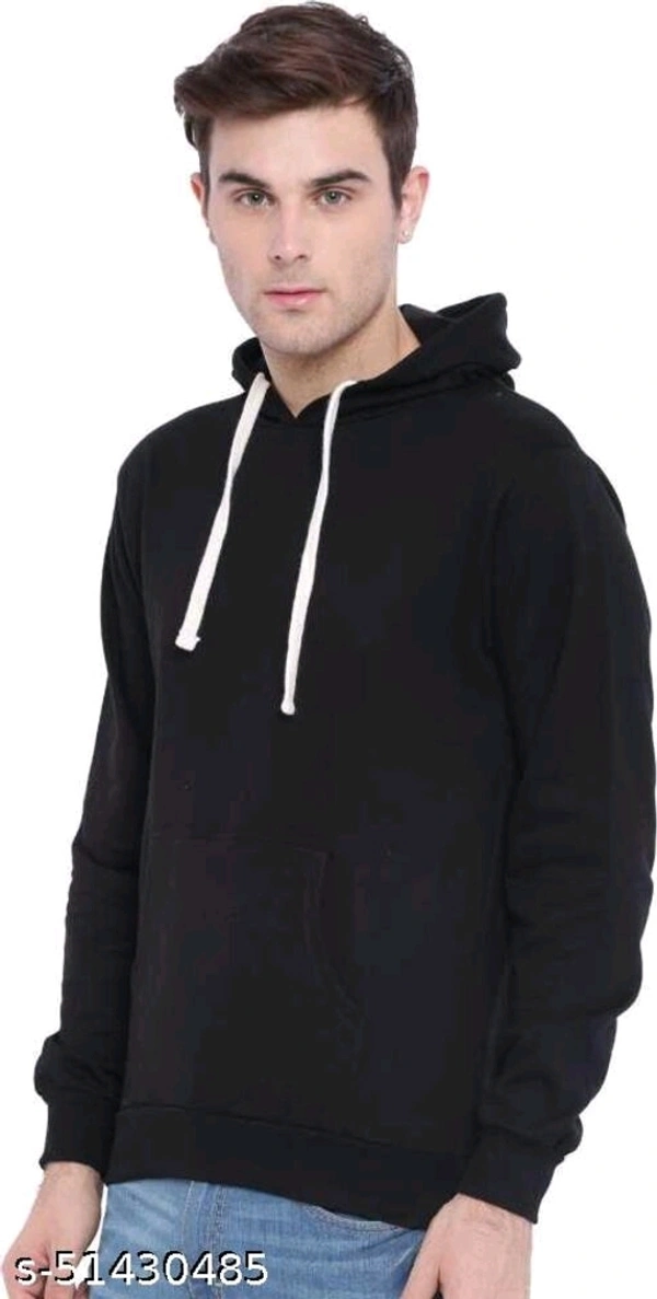 Holdets Men Solid Hooded Sweatshirts - M