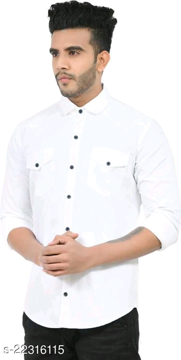 Men Classic Double Pocket Shirt - M