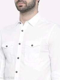 Men Classic Double Pocket Shirt - M