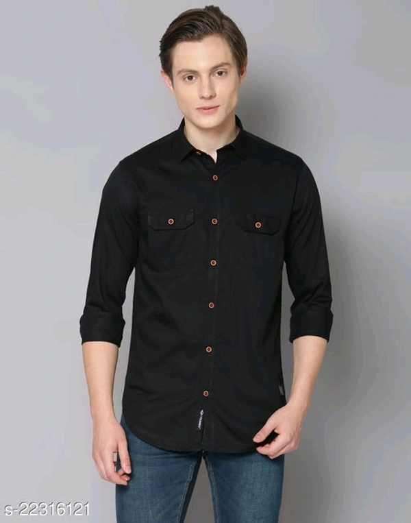 Men Classic Double Pocket Shirt - XL