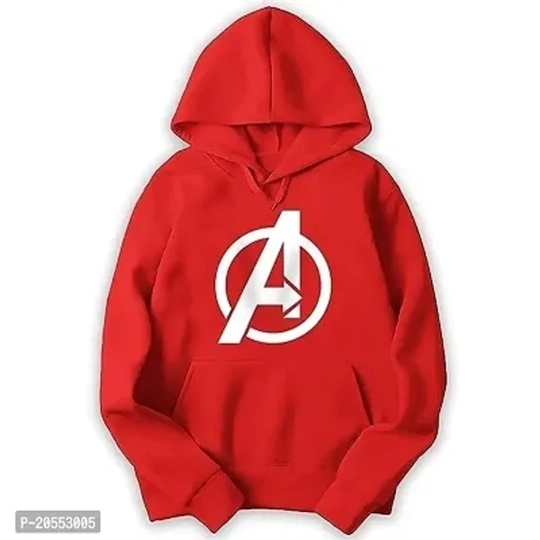 Men Classic Hoodie  - Red, M