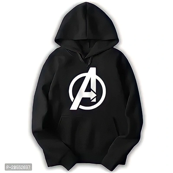 Men Classic Hoodie  - Black, S