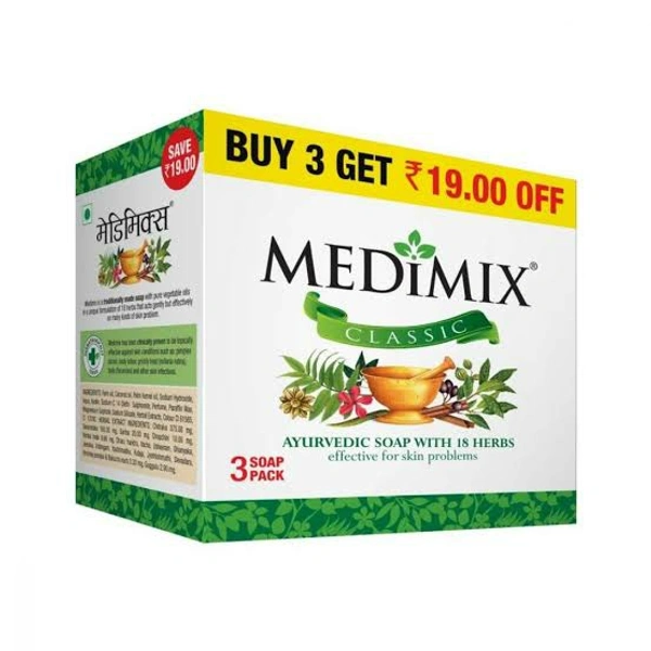 Medimix Ayurvedic Soap Buy 3 Get 1 Free - 75g