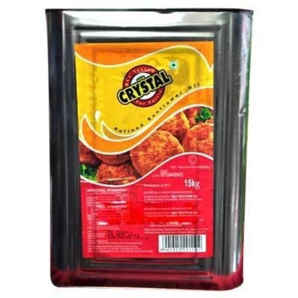 Crystal Sunflower Oil Tin - 15Kg