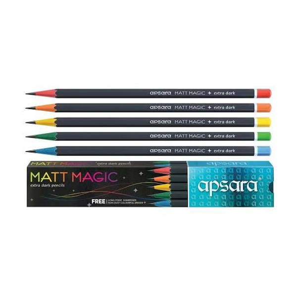 Apsara Matt Magic Extra Dark HB Pencil 10U - 10U