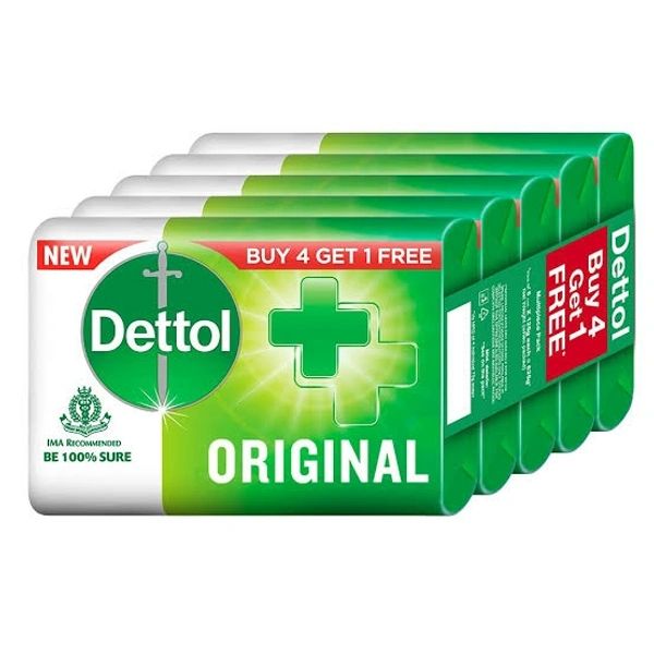 Dettol Original Soap (Buy 4 Get 1 Free) - 125g