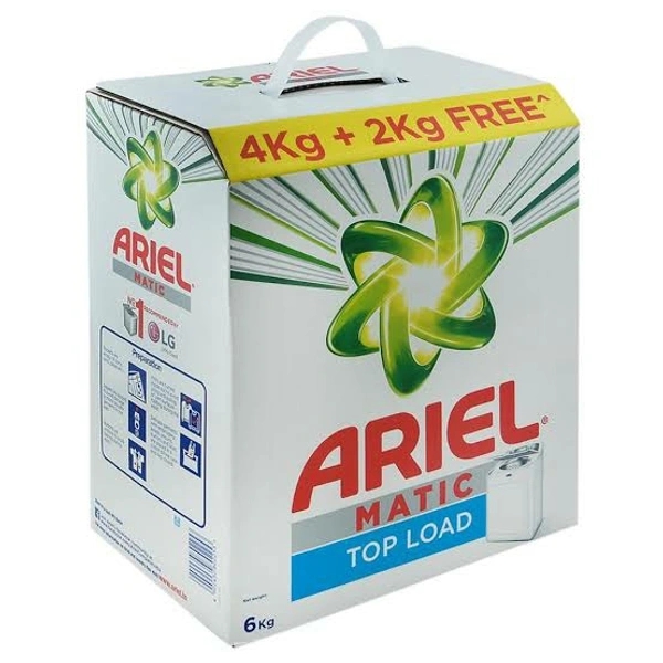 Ariel Matic Detergent Powder Top Load - 4Kg + 2Kg Free