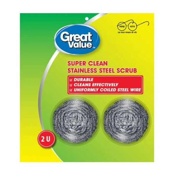Great Value Steel Scrubber - 1U