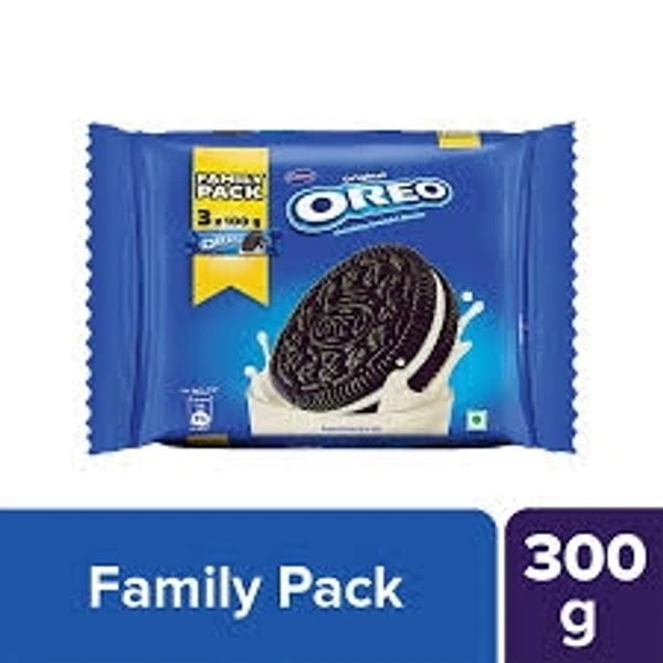 Cadbury Oreo Vanilla Biscuits Family Pack - 300g