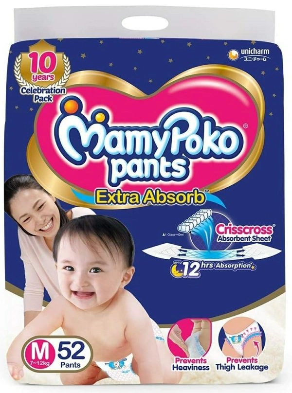 Mamy Poko Pants Medium 52 +4U - 1No