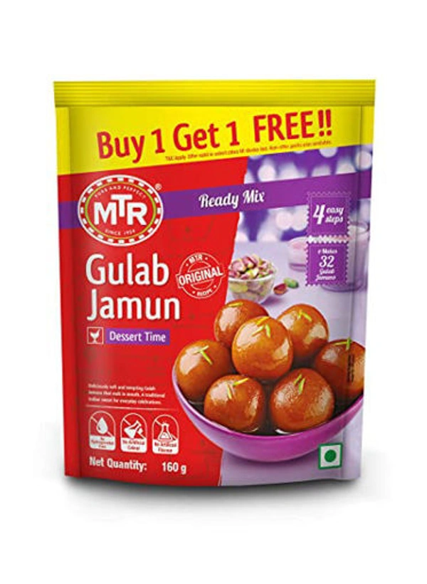 MTR Gulab Jamun Mix Buy1 Get1 Free - 160g