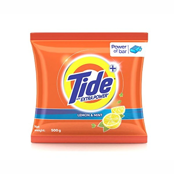 Tide Lemon & Mint Detergent Powder - 500g