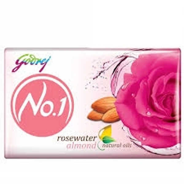 Godrej No1 Rosewater Almond Soap - 63g