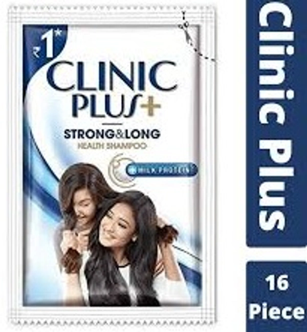 Clinic Plus Strong & Long Shampoo - 16No's(6.6m)