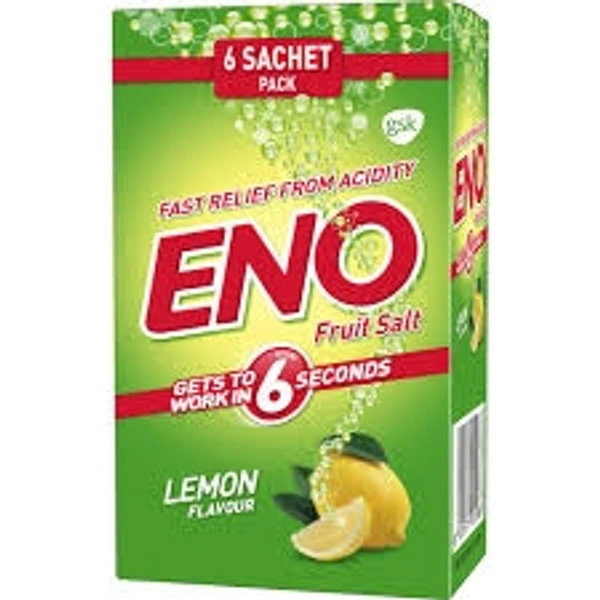 Eno Lemon Sachet Pack - Pack Of 6 (5g Each)