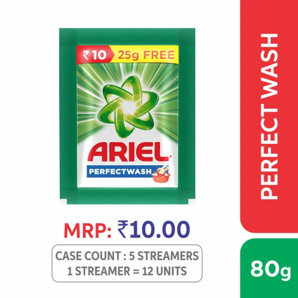 Ariel Detergent Powder Perfect Wash - 45g + 25gextra