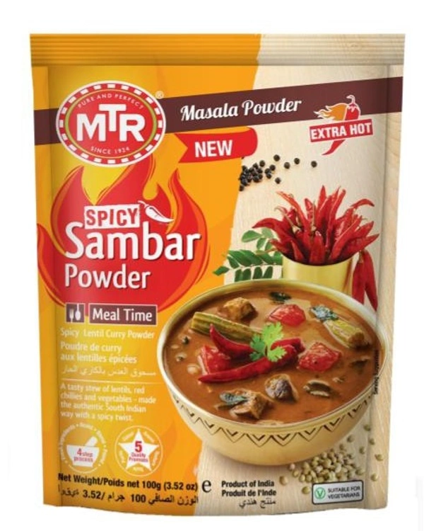 MTR Spicy Sambar Powder - 100g
