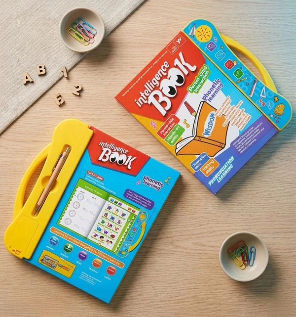 Kids Interactive Talking Book | Intelligence Learning Book with Sound | Phonics, ABC, Numbers, Music & Activities | Early Education Toy for Boys & Girls (2–6 Years)