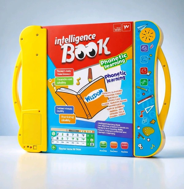 Kids Interactive Talking Book | Intelligence Learning Book with Sound | Phonics, ABC, Numbers, Music & Activities | Early Education Toy for Boys & Girls (2–6 Years)