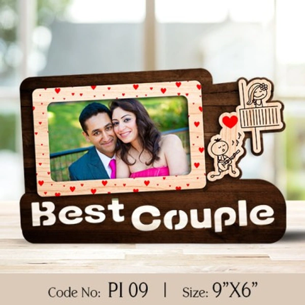 Best Couple Table Top Photo Insert Photo Frame - 6x9 inch