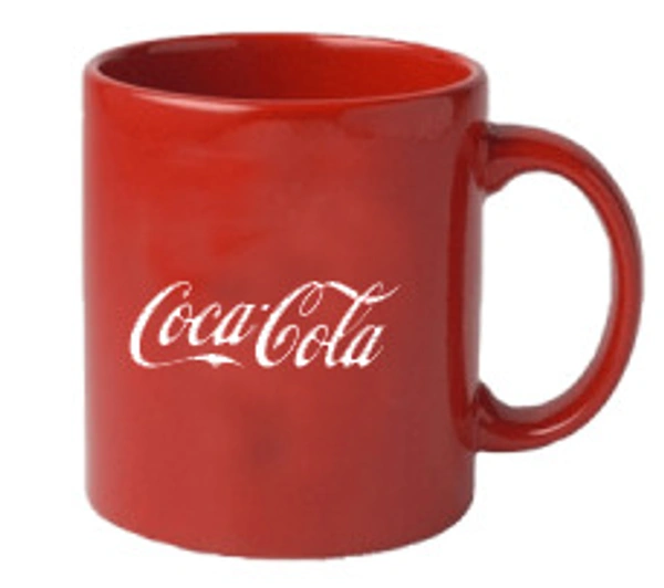 Full Color Mug with Print - 330 ML, Red