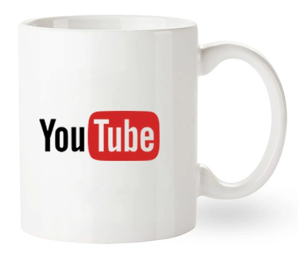 White Mug with print - 330 ML, White