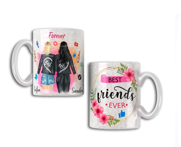 Friendship Gift Coffee Mug - 330 ML, White