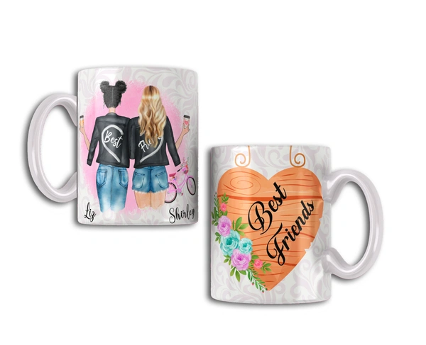 Friendship Gift Coffee Mug - 330 ML, White