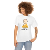 Yoda Day T-Shirts for Men and Women - Medium, Round Neck with Cute Baba Logo