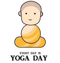 Yoda Day T-Shirts for Men and Women - Medium, Round Neck with Cute Baba Logo