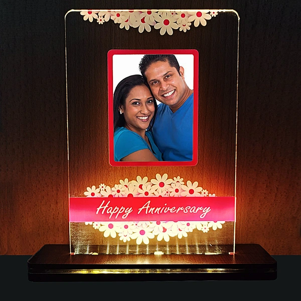 Personalized LED photo frame, Night lamp for anniversary gift